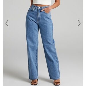 Abrand Jeans A Carrie Jean Light Wash Straight Leg Jeans Size 26 Petite